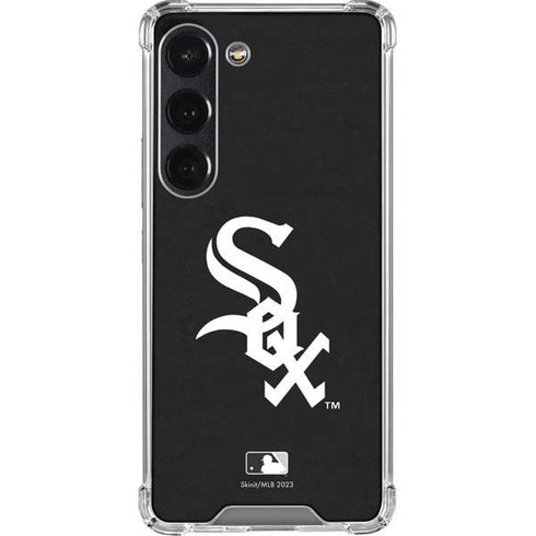 MLB Chicago White Sox - Solid Distressed Galaxy S23 Clear Case