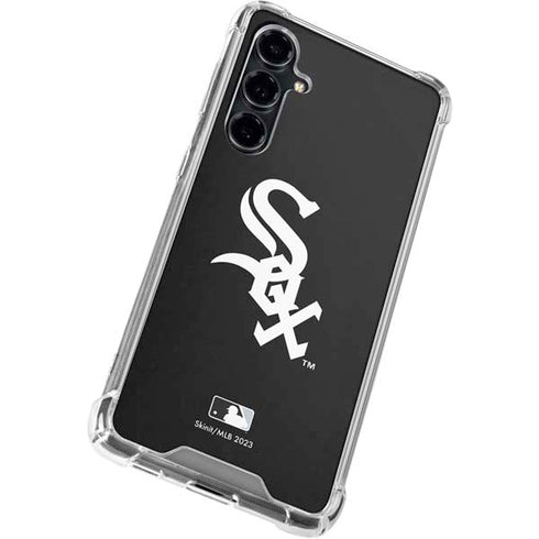 MLB Chicago White Sox - Solid Distressed Galaxy S23 FE Clear Case