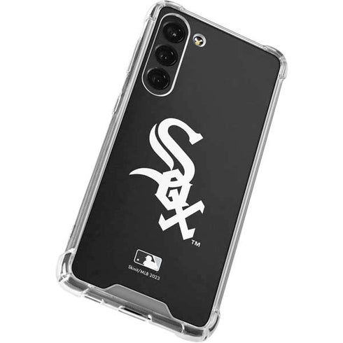 MLB Chicago White Sox - Solid Distressed Galaxy S23 Plus Clear Case