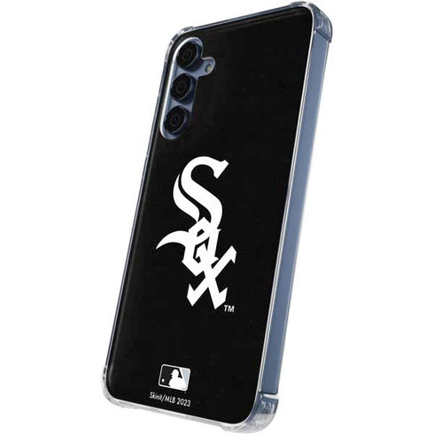 MLB Chicago White Sox - Solid Distressed Galaxy S24 Clear Case
