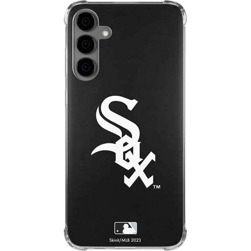 MLB Chicago White Sox - Solid Distressed Galaxy S24 Plus Clear Case