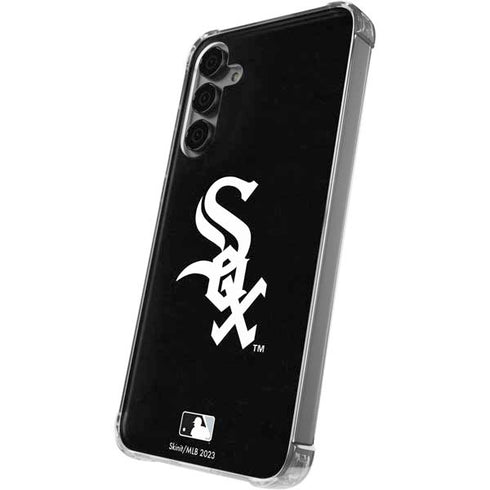 MLB Chicago White Sox - Solid Distressed Galaxy S24 Plus Clear Case
