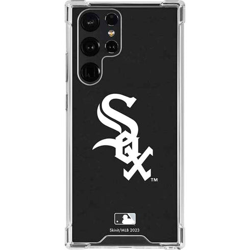 MLB Chicago White Sox - Solid Distressed Galaxy S24 Ultra Clear Case