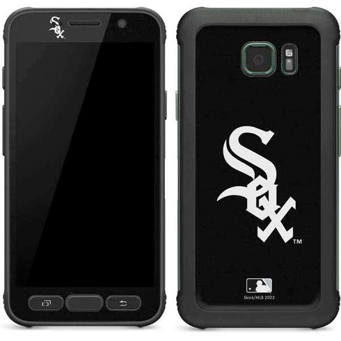 MLB Chicago White Sox - Solid Distressed Galaxy S7 Active Skin