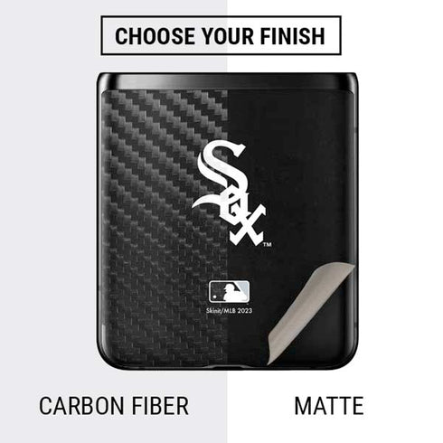MLB Chicago White Sox - Solid Distressed Galaxy Z Flip Skin
