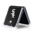 MLB Chicago White Sox - Solid Distressed Galaxy Z Flip5 5G Clear Case