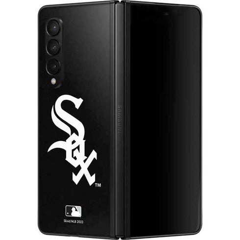 MLB Chicago White Sox - Solid Distressed Galaxy Z Fold3 5G Skin