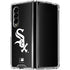 MLB Chicago White Sox - Solid Distressed Galaxy Z Fold4 5G Clear Case
