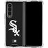MLB Chicago White Sox - Solid Distressed Galaxy Z Fold4 5G Clear Case