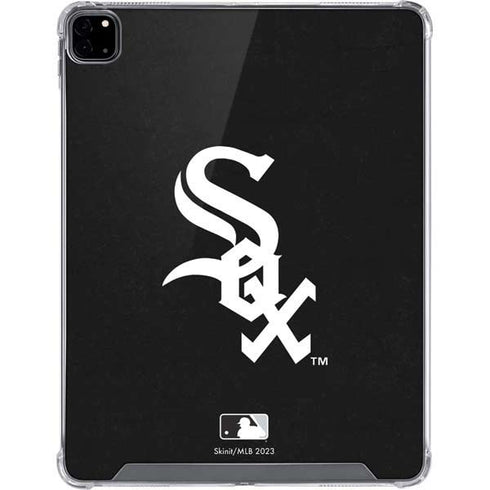 MLB Chicago White Sox - Solid Distressed iPad Pro 12.9in (2020) Clear Case