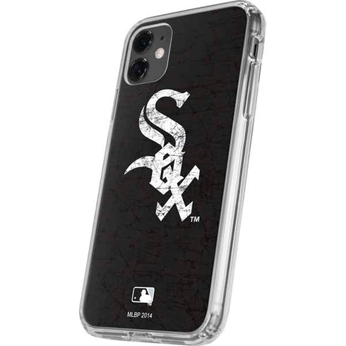 MLB Chicago White Sox - Solid Distressed iPhone 11 Clear Case