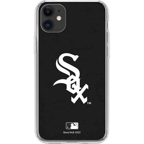 MLB Chicago White Sox - Solid Distressed iPhone 11 Clear Case