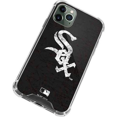 MLB Chicago White Sox - Solid Distressed iPhone 11 Pro Max Clear Case
