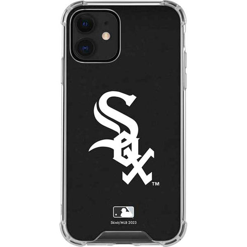 MLB Chicago White Sox - Solid Distressed iPhone 12 Clear Case