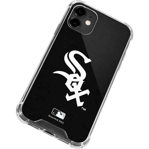 MLB Chicago White Sox - Solid Distressed iPhone 12 Clear Case