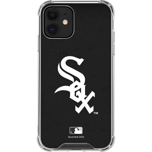 MLB Chicago White Sox - Solid Distressed iPhone 12 Mini Clear Case
