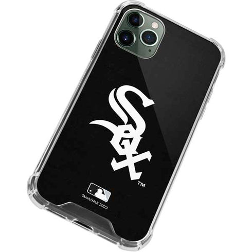 MLB Chicago White Sox - Solid Distressed iPhone 12 Pro Clear Case