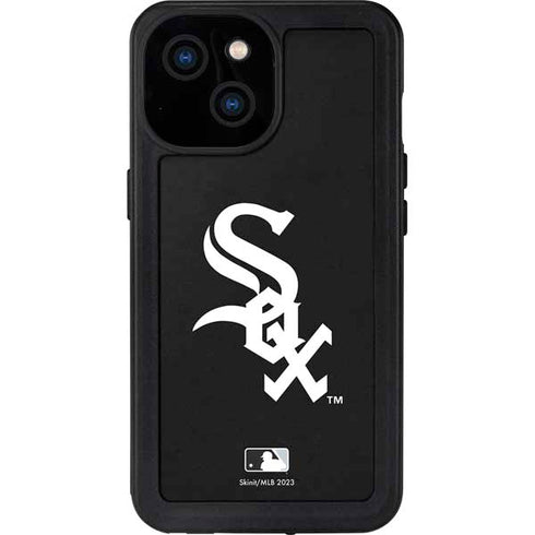 MLB Chicago White Sox - Solid Distressed iPhone 13 Mini Waterproof Case