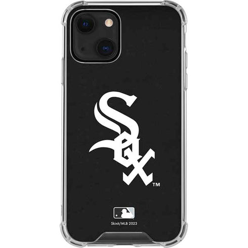 MLB Chicago White Sox - Solid Distressed iPhone 14 Clear Case