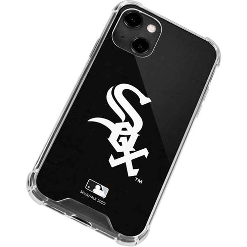 MLB Chicago White Sox - Solid Distressed iPhone 14 Clear Case