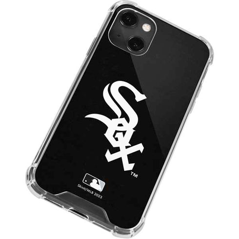 MLB Chicago White Sox - Solid Distressed iPhone 15 Plus Clear Case