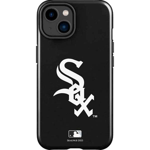 MLB Chicago White Sox - Solid Distressed iPhone 15 Plus Impact Case