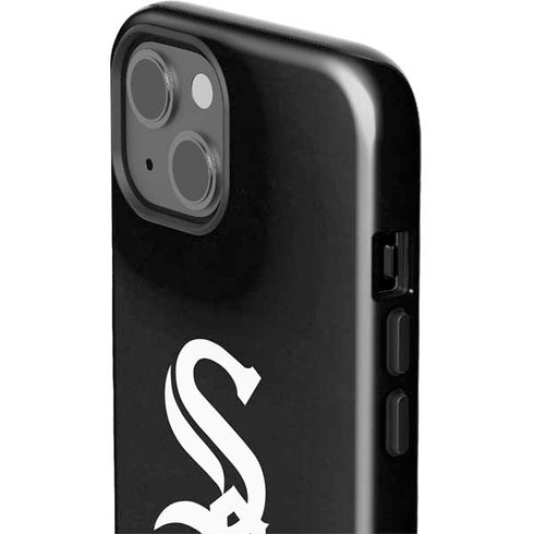 MLB Chicago White Sox - Solid Distressed iPhone 15 Plus Impact Case