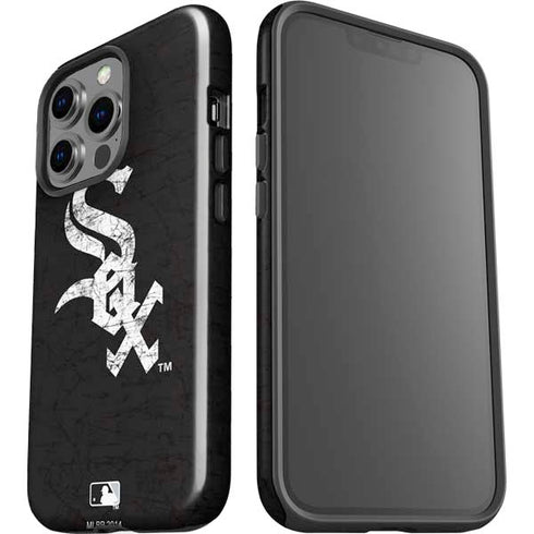 MLB Chicago White Sox - Solid Distressed iPhone 15 Pro Impact Case