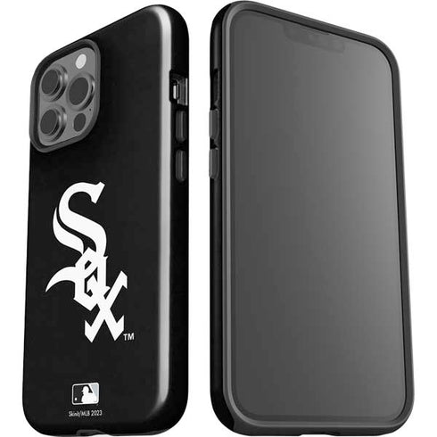 MLB Chicago White Sox - Solid Distressed iPhone 15 Pro Max Impact Case