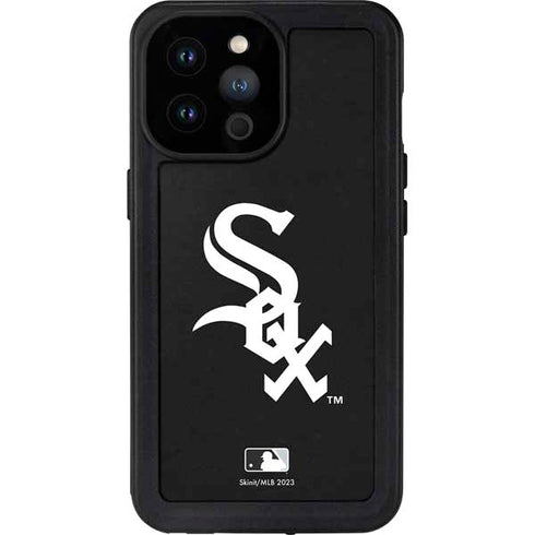 MLB Chicago White Sox - Solid Distressed iPhone 14 Pro Max Waterproof Case