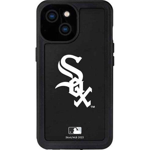 MLB Chicago White Sox - Solid Distressed iPhone 15 Waterproof Case