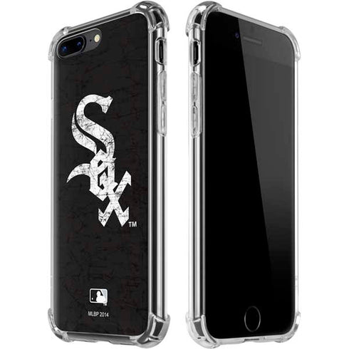 MLB Chicago White Sox - Solid Distressed iPhone 7/8 Plus Clear Case