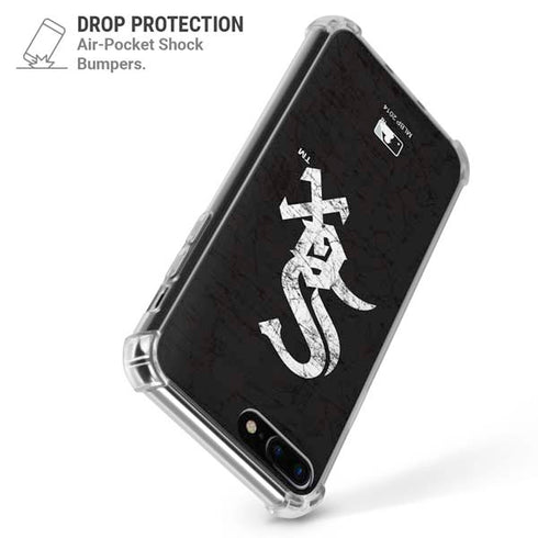 MLB Chicago White Sox - Solid Distressed iPhone 7/8 Plus Clear Case