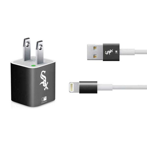MLB Chicago White Sox - Solid Distressed iPhone Charger (5W USB) Skin