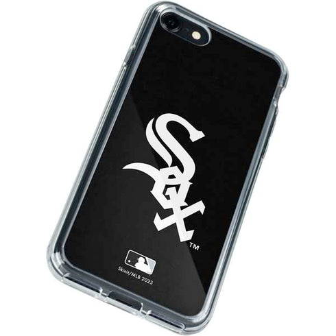 MLB Chicago White Sox - Solid Distressed iPhone SE (2nd & 3rd Gen) Clear Case