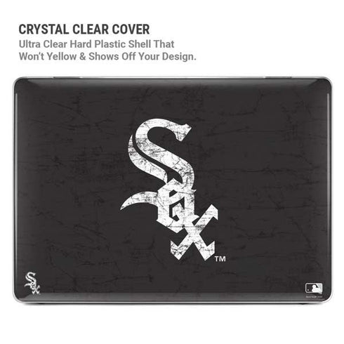 MLB Chicago White Sox - Solid Distressed MacBook Air 13in M1 (2021) Case plus Skin