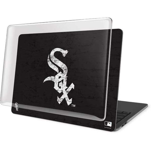 MLB Chicago White Sox - Solid Distressed MacBook Pro 16in (2019-20) Case plus Skin
