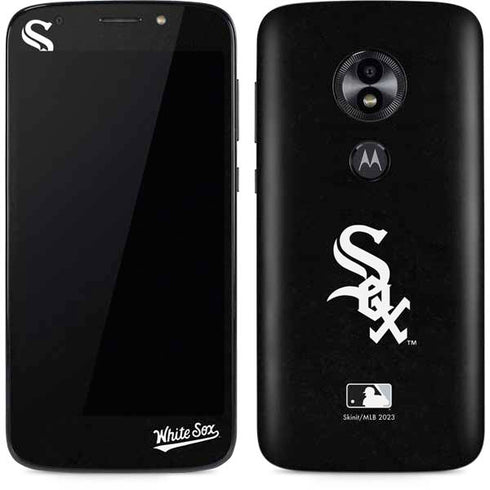 MLB Chicago White Sox - Solid Distressed Moto E5 Play Skin
