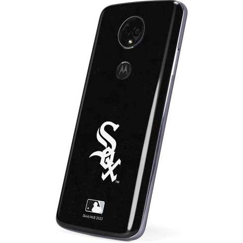 MLB Chicago White Sox - Solid Distressed Moto E5 Plus Skin