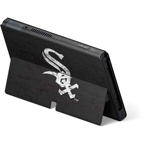 MLB Chicago White Sox - Solid Distressed Nintendo Switch OLED (2021) Skin