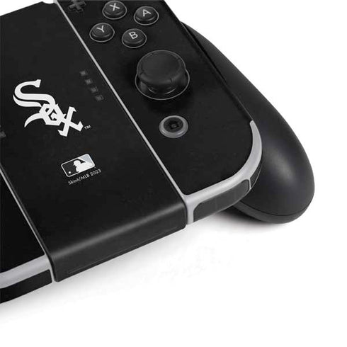 MLB Chicago White Sox - Solid Distressed Nintendo Switch OLED (2021) Skin