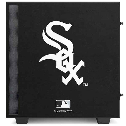 MLB Chicago White Sox - Solid Distressed NZXT H510 Compact ATX Mid-Tower Case Skin