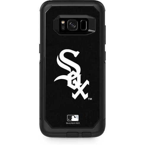 MLB Chicago White Sox - Solid Distressed Otterbox Commuter Galaxy Skin