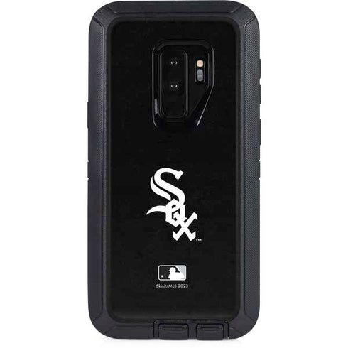 MLB Chicago White Sox - Solid Distressed Otterbox Defender Galaxy Skin