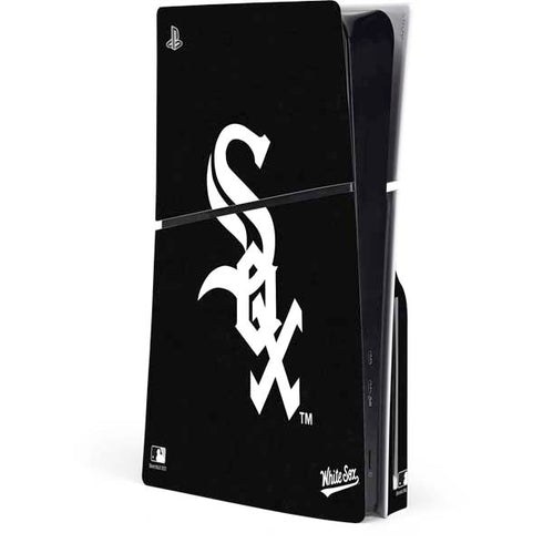 MLB Chicago White Sox - Solid Distressed PS5 Slim Disk Console Skin