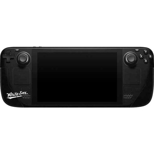 MLB Chicago White Sox - Solid Distressed Steam Deck Handheld Gaming Computer Skin