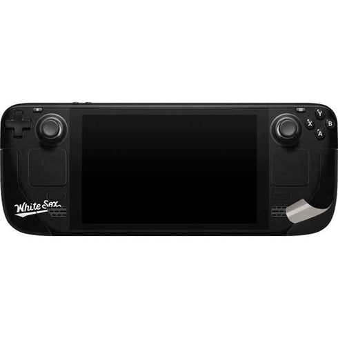 MLB Chicago White Sox - Solid Distressed Steam Deck Handheld Gaming Computer Skin