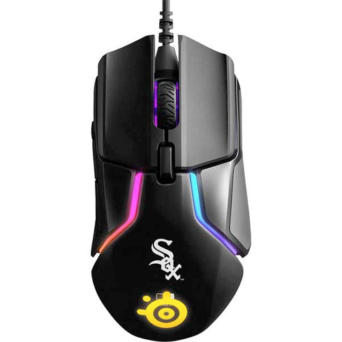 MLB Chicago White Sox - Solid Distressed SteelSeries Rival 600 Gaming Mouse Skin