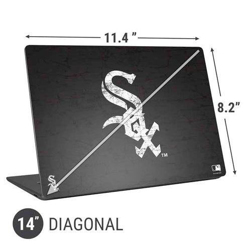 MLB Chicago White Sox - Solid Distressed Universal Laptop 14in (11.4 x 8.2in) Skin