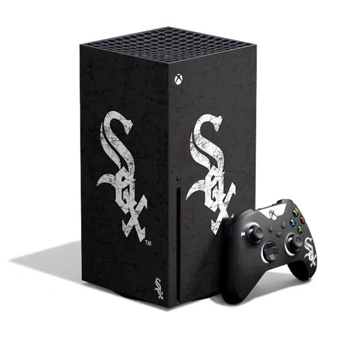 MLB Chicago White Sox - Solid Distressed Xbox Series X Bundle Skin